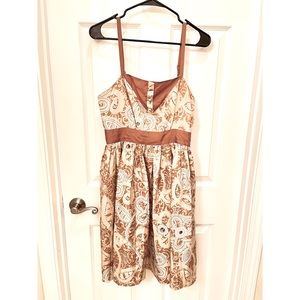 #B7——ANNA SUI BY ANTHROPOLOGIE SILK DRESS